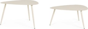 Stalowe stoliki ogrodowe zestaw 2 szt. 73,5x77,5 cm Yvonne – Bizzotto