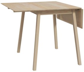 HOMCOM Stół jadalny składany, Stół kuchenny, 2 składane powierzchnie, 110 x 86 x 75 cm, Naturalny
