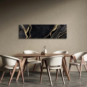 Obraz złotej abstrakcji (170x50 cm)