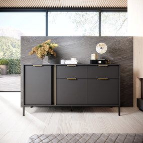 Komoda LORENZO 153 cm do Salonu Sypialni Antracyt