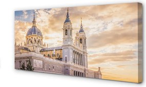 Fotoobraz na płótnie Katedra w Blasku Zachodzącego Słońca