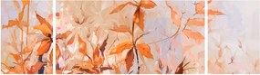 Obraz - Malowane kwiaty (170x50 cm)