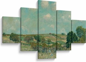Obraz - Alfred Sisley,  Meadow, reprodukcje (125x70 cm)