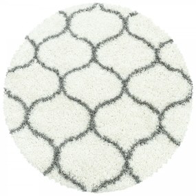 Dywan shaggy Salsa koniczyna kremowy 80 cm x 80 cm koło