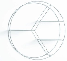 Biała wielopoziomowa metalowa półka 45 cm Sorbo – Tomasucci