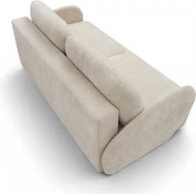 Kanapa z funkcją spania Dinel - jasny beżowy szenil Vibe 06