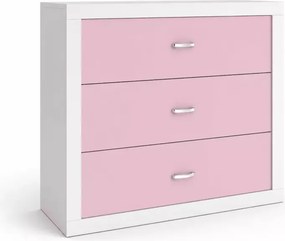 Komoda młodzieżowa Seal 100 cm nowoczesna do pokoju dziecięcego MDF biała i kolorowa