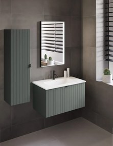 Szafka pod umywalkę HARMO 60 cm szaro-zielony półmat KROFAM