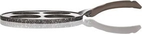 Banquet Patelnia na 4 racuchy z powierzchnią nieprzywierającą Granite Dark Brown 26 cm