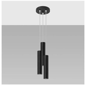 Czarna lampa wisząca ø 6 cm Castro – Nice Lamps