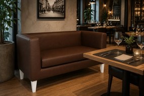 Sofa Monaco : Kolor nogi - Biała, Kolor tkaniny - EKO-SKÓRA - 3D, Typ tkaniny - Eko-skóra , Wysokość nogi - 20 cm