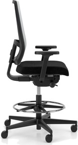 Obrotowy hoker do biura z siatkowym oparciem X-Line Counter Swivel Chair Mesh