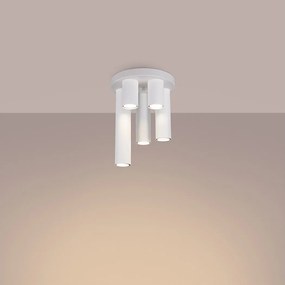 Lampa sufitowa nowoczesny Toris, stal - 5 źródło światła 3000K - L.25 x H.33 cm - biały