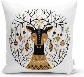 Poszewka na poduszkę ze świątecznym motywem 43x43 cm Golden Illustration – Mila Home