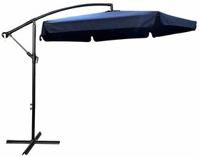 Granatowy parasol ogrodowy z korbką - Epis