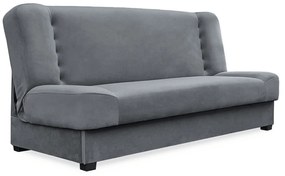 Sofa z Funkcją Spania PIANO Rozkładana Wersalka Dwuosobowa Szara Nowoczesna do Salonu