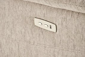 Beżowy fotel z funkcją elektrycznego rozkładania - Rasati