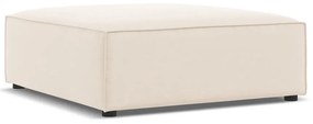 Beżowy aksamitny podnóżek Jodie – Micadoni Home