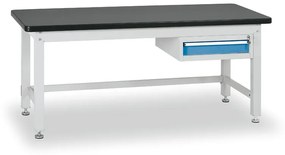 Stół warsztatowy BL z szafką na narzędzia, blat MDF + PCV, 1 szuflada, 1800 x 750 x 800 mm