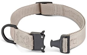 Beżowa obroża w rozmiarze M/L długość 35 cm Modena Greige M/ML – MiaCara