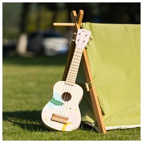 Classic world drewniane ukulele gitara dla dzieci niebieskie
