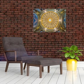 Obraz na szkle sufitu kościoła w Sienie (70x50 cm)