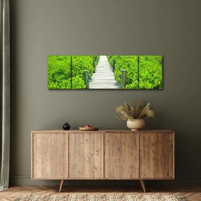 Obraz - drewniany chodnik (170x50 cm)