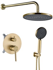 Zestaw natryskowy podtynkowy Rea Foster Złoty Szczotkowany + BOX