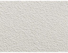 Biały podnóżek z materiału bouclé Leonore – Bobochic Paris