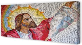 Obraz na płótnie Mozaika z Wizerunkiem Jezusa