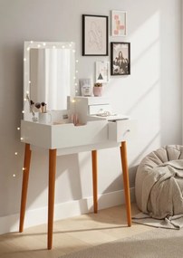 Skandynawska toaletka z chowanym lustrem P8-L24