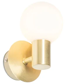 Inteligentny Kinkiet / Lampa scienna złoty IP44 z Wifi G9 - Cederic Up Nowoczesny Oswietlenie wewnetrzne