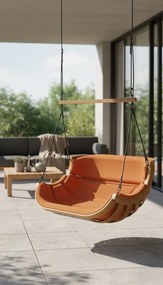 Podwójna huśtawka ogrodowa terracotta K1-P39