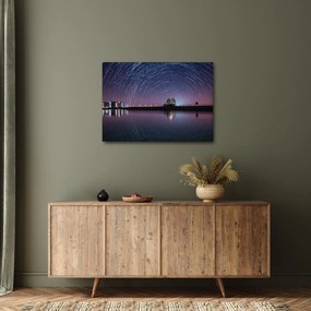 Obraz nocnego nieba z gwiazdami (70x50 cm)