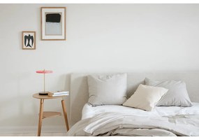 Różowa lampa stołowa LED ze ściemniaczem i metalowym kloszem (wysokość 31 cm) Asteria Move – UMAGE