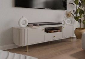 Szafka RTV Opunio 2 – 2 fronty, 1 szuflada, półka zewnętrzna, nowoczesny design
