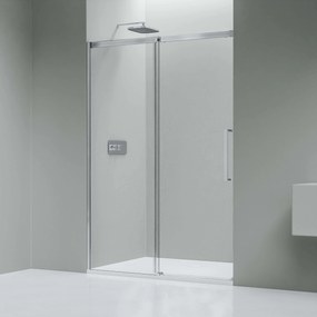 Drzwi prysznicowe przesuwne Sof-Close ze ścianką DX906 FLEXSzkło z powłoką Nano 8 mm - różne szerokości