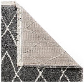 Ciemnoszary dywan 200x290 cm Boho – Think Rugs