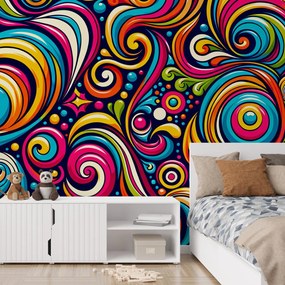 Fototapeta - Kolorowe spirale (196x136 cm)