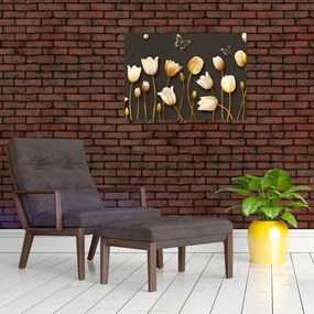 Obraz - Tulipany - abstrakcja (70x50 cm)