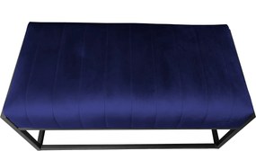 Ławka KAYA tkanina Welur loft ławka metal : Kolor Stelaża - Czarny , Kolor tkaniny - VELVET - MG16, Typ tkaniny - Velvet