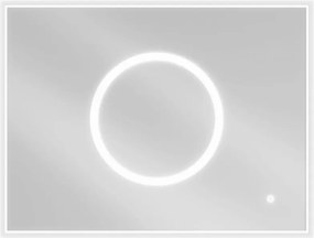 Mexen Koga lustro łazienkowe podświetlane 80 x 60 cm, LED 6000K, antypara - 9821-080-060-611-00