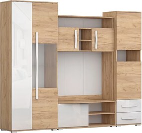 LAURA MINI 240 cm, meblościanka Craft Oak Gold