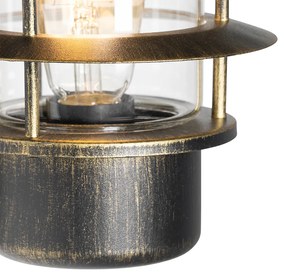 Zewnetrzna Winylowa lampa ścienna zewnętrzna antyczne złoto IP44 - Prato klasyczny/Antyczny Oswietlenie zewnetrzne