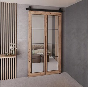 Drzwi Przesuwne QUDIO M6 Dąb Craft Złoty 90