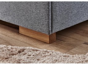 Szare łóżko boxspring ze schowkiem 180x200 cm Tambo – Meise Möbel