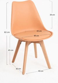 Zestaw 4 Krzese Synk Basic