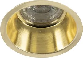 Zestaw 6 nowoczesnych reflektorów wpuszczanych w kolorze złotym - Dept