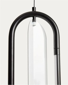 Czarna lampa stojąca LED (wysokość 300 cm) Bow – Kave Home