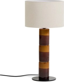 Lampa stołowa z tekstylnym kloszem (wysokość 61,5 cm) Mavran – Kave Home